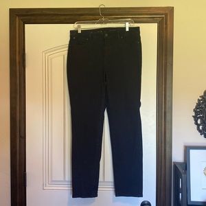 Dark denim ankle jeans